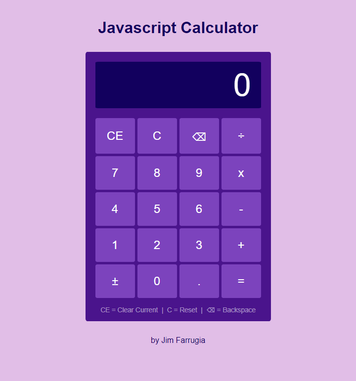 Javascript Calculator