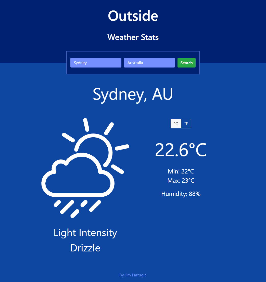 Outside - Weather Stats